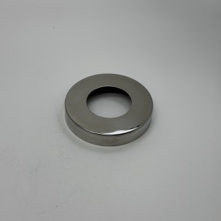 Низ стойки FOP-50.31 большой декоративный, для трубы Ø50.8*100 мм, GRIT 600, нержавейка/полированный