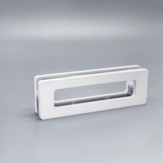 Ручка купе Дриада FDR-112, 155х52 прямоугольная, нержавейка/белый