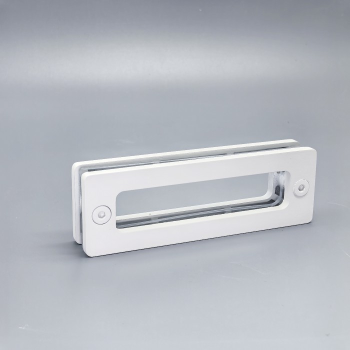 Ручка купе Дриада FDR-112, 155х52 прямоугольная, нержавейка/белый