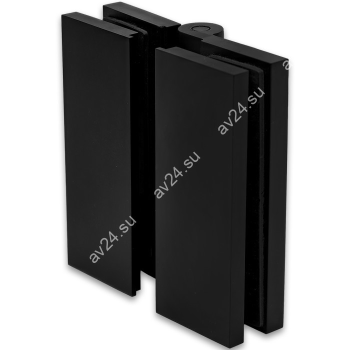 Петля Гера FDP-121 стекло-стекло 180°, латунь/черный