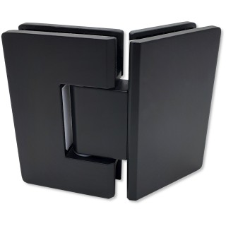 Петля Альфа α FDP-14 стекло-стекло 135°, нержавейка/черный