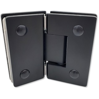 Петля Альфа α FDP-14 стекло-стекло 135°, нержавейка/черный