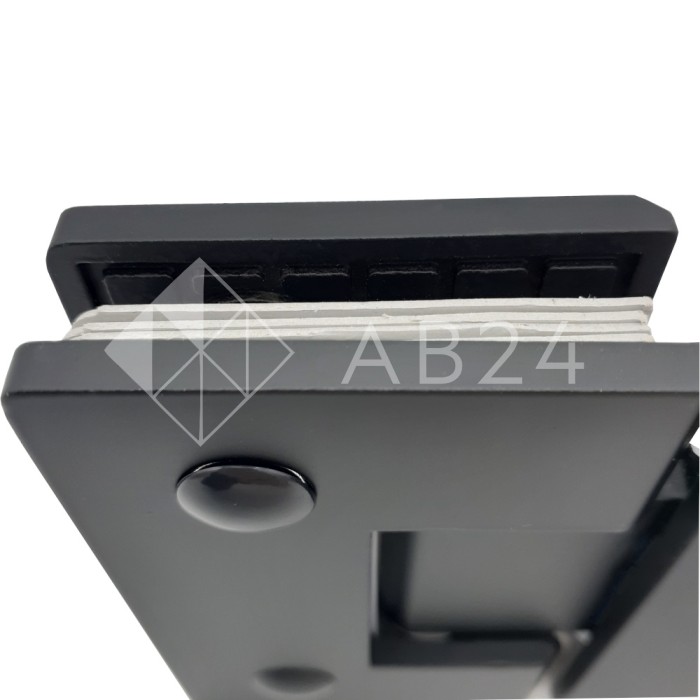 Петля Альфа α FDP-14 стекло-стекло 135°, нержавейка/черный