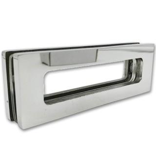 Ручка купе Дриада FDR-112, 155х52 прямоугольная, нержавейка/полированный