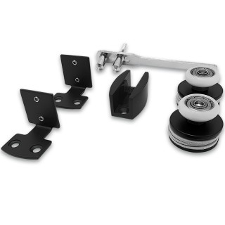 Раздвижная система FDS-3 (без трека), нержавейка/черный