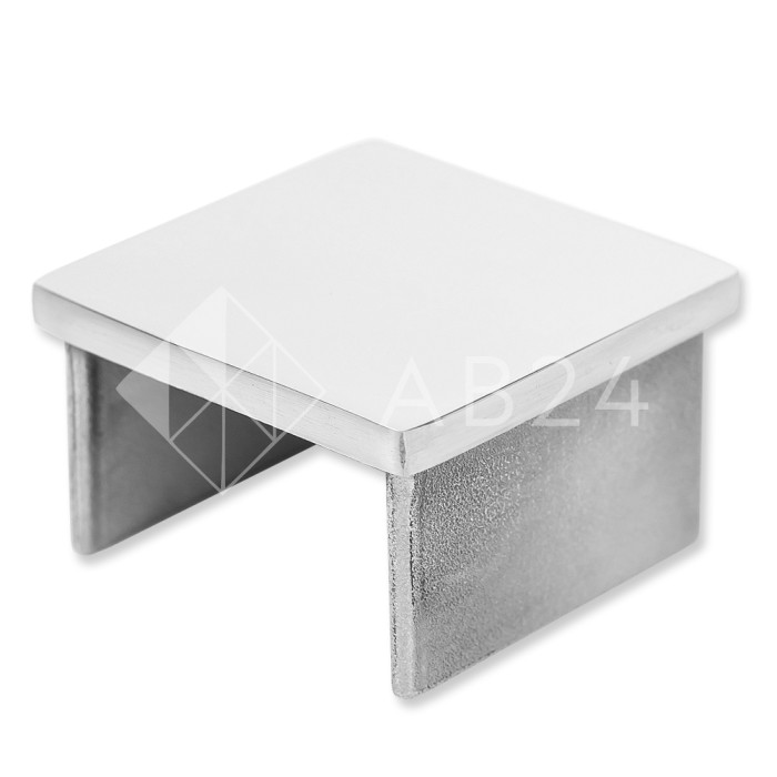 Заглушка FOP-201 для поручня на стекло 40х40, нержавейка/полированный