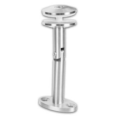 Крепление стекла FN-94 к стене M12, рутель, нержавейка/матовый