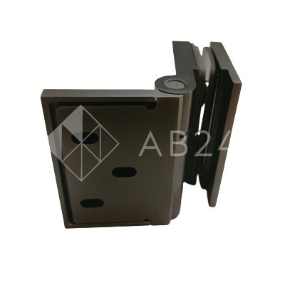 Петля Майя FDP-172 стена-стекло, открывание 90° внутрь, латунь/оружейная сталь