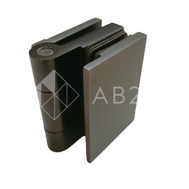 Петля Майя FDP-172 стена-стекло, открывание 90° внутрь, латунь/оружейная сталь