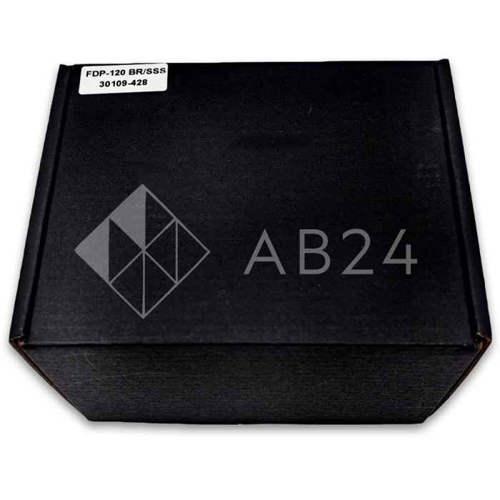 Петля Гера FDP-120 стена-стекло, открывание 90° наружу, латунь/матовый