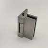 Петля Гера FDP-120 стена-стекло, открывание 90° наружу, латунь/матовый