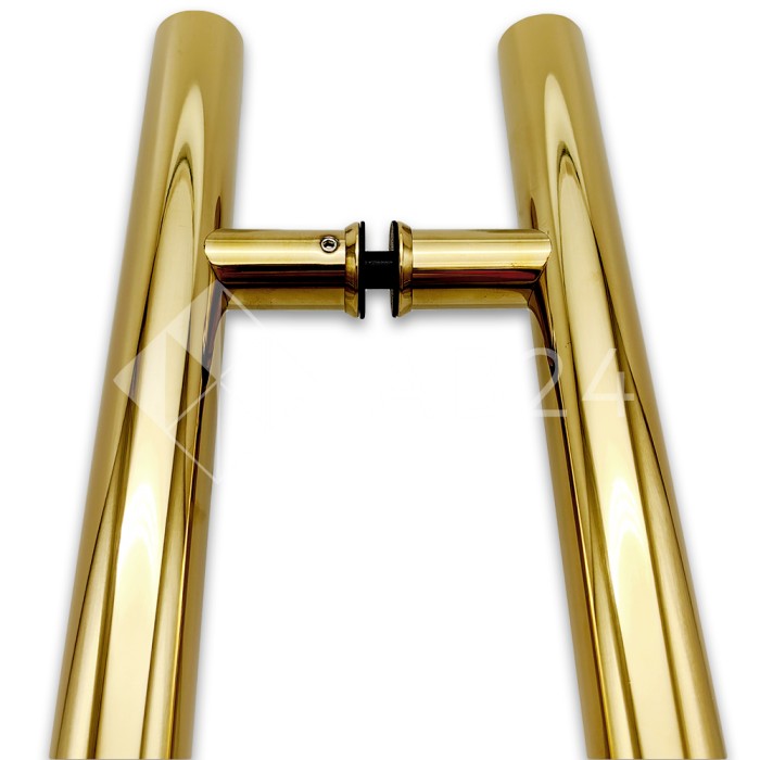 Ручка FKR-201 для стеклянных дверей 32x600х800 мм, нержавейка/золото