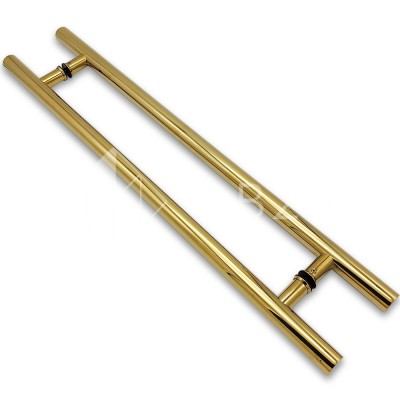 Ручка FKR-201 для стеклянных дверей 32x600х800 мм, нержавейка/золото