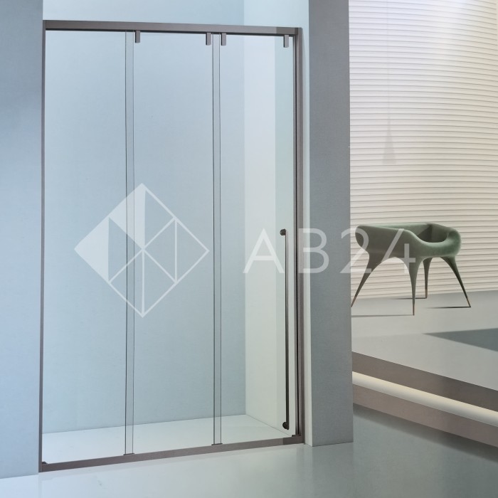 Раздвижная система Нимфа FDS-9 в проем телескопическая, нержавейка/золотой песок