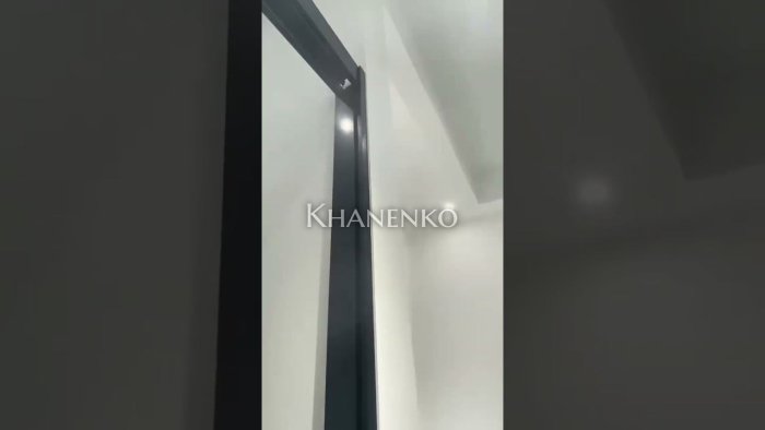 Раздвижная система Нимфа FDS-9 в проем телескопическая, нержавейка/золотой песок