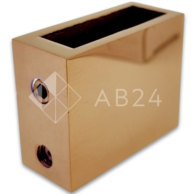 Крепление FDC-30 трубы 30х10 к стене, нержавейка/розовое золото