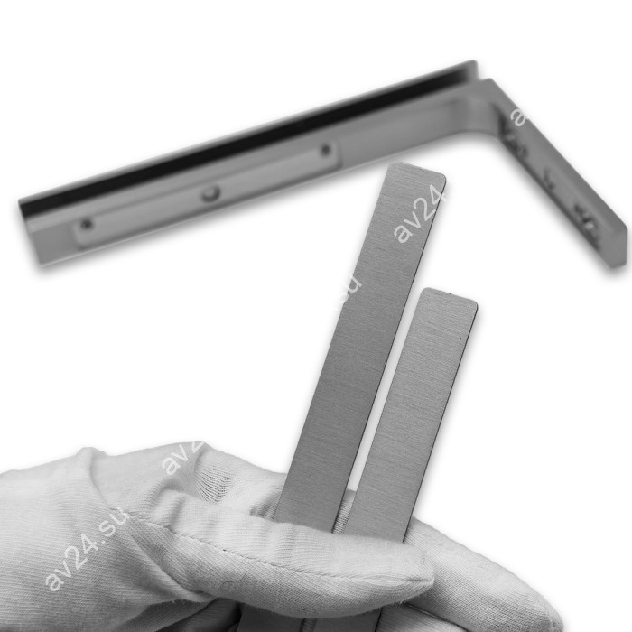 Комплект декоративных крышек FDKA-05 для углового стабилизотора FDK-5, нержавейка/матовый