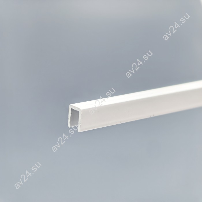 Профиль для стекла и зеркал FSZP-10.3 толщиной 4 мм, длина 3 метра, алюминий/белый