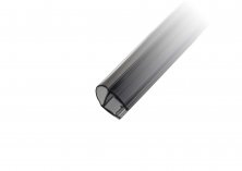 Уплотнитель А-образный черный прозрачный 2.2 м FDPP-104.8 PVC/BLCL