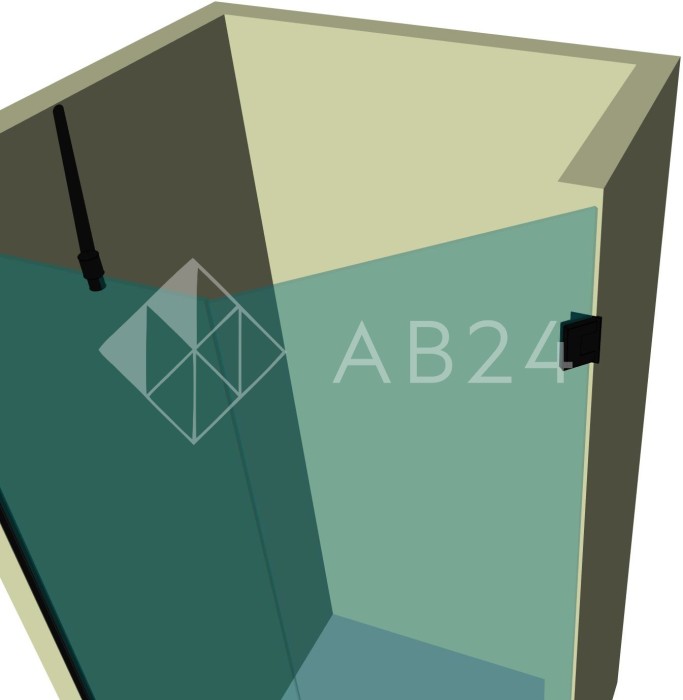 Душевая кабина пятиугольная DK-305P в опорном профиле