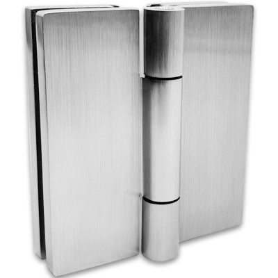 Петля Гера FDP-121 стекло-стекло 180°, латунь/матовый