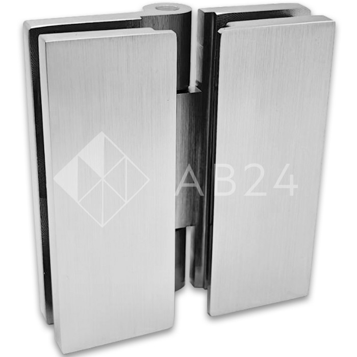 Петля Гера FDP-121 стекло-стекло 180°, латунь/матовый