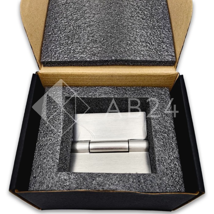 Петля Гера FDP-121 стекло-стекло 180°, латунь/матовый