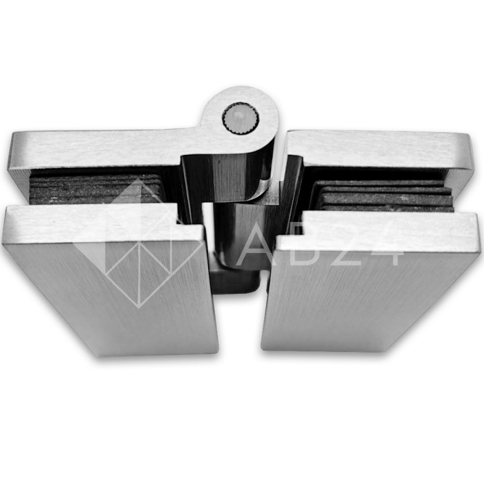 Петля Гера FDP-121 стекло-стекло 180°, латунь/матовый