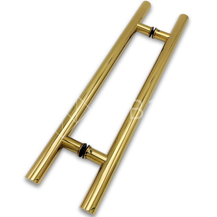 Ручка FKR-206 для стеклянной двери 32x400х600х1 мм, нержавейка/золото