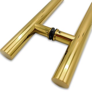 Ручка FKR-206 для стеклянной двери 32x400х600х1 мм, нержавейка/золото