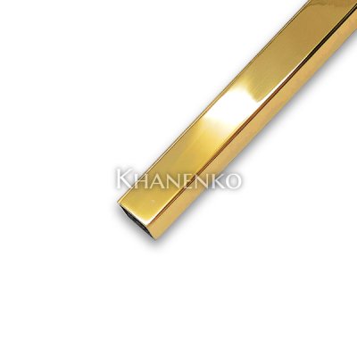 Труба 15х15х1.5 мм 1 м цвет Золото FDT-551 SUS304/TP