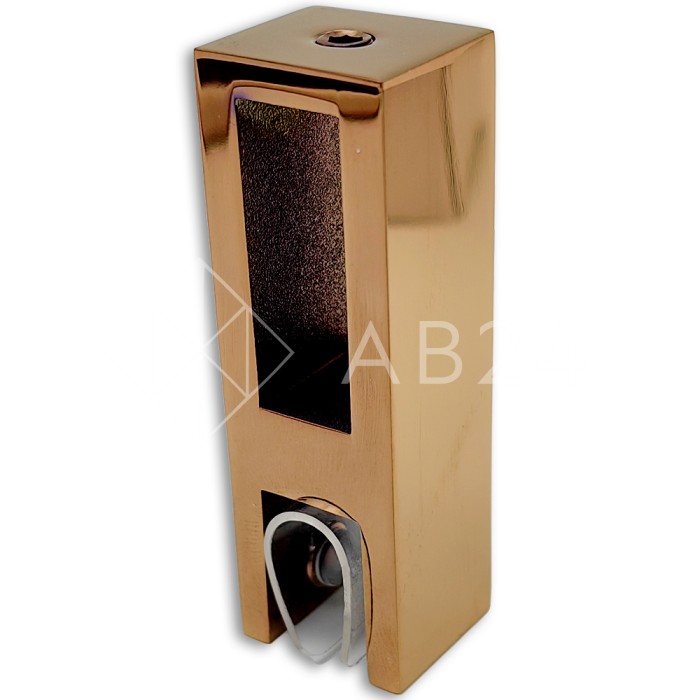 Держатель стекла FDC-31 сквозной 30х10 вертикальный, нержавейка/розовое золото