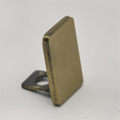 Заглушка торцевая FDPA-501 для опорного профиля 19х13х2, нержавейка/брашированное золото