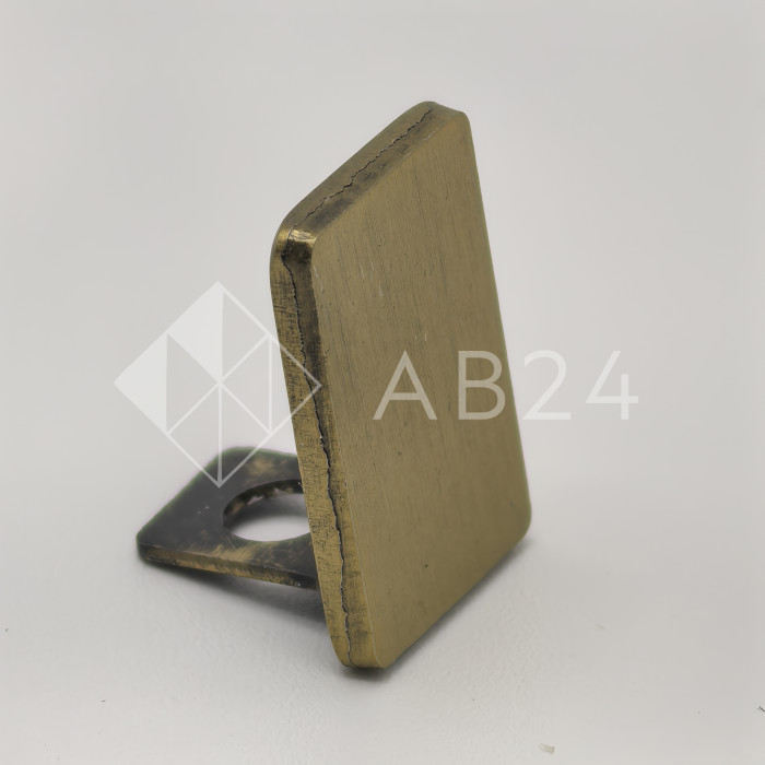 Заглушка торцевая FDPA-501 для опорного профиля 19х13х2, нержавейка/брашированное золото