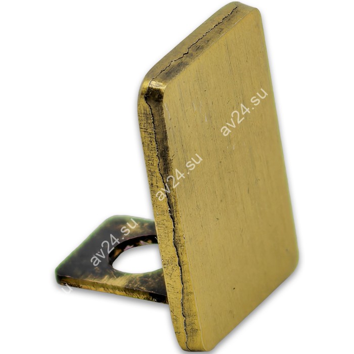 Заглушка торцевая FDPA-501 для опорного профиля 19х13х2, нержавейка/брашированное золото