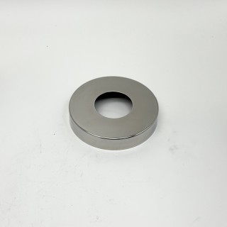 Низ стойки FOP-42.31 большой декоративный, для трубы Ø42.4*100 мм, GRIT 600, нержавейка/полированный