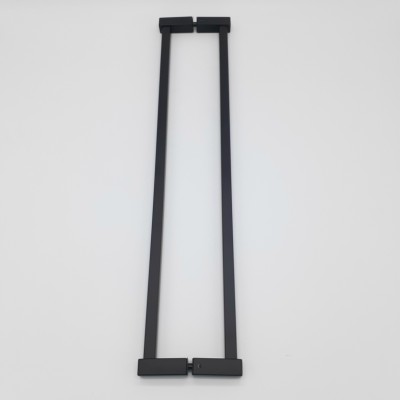 Ручка скоба FDR-95, 15х15х580 мм, нержавейка/черный