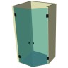 Душевая кабина пятиугольная DK-306
