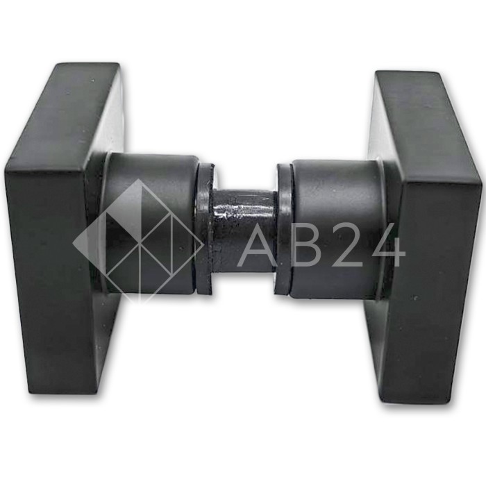 Ручка кноб FDR-30 квадратная, алюминий/черный