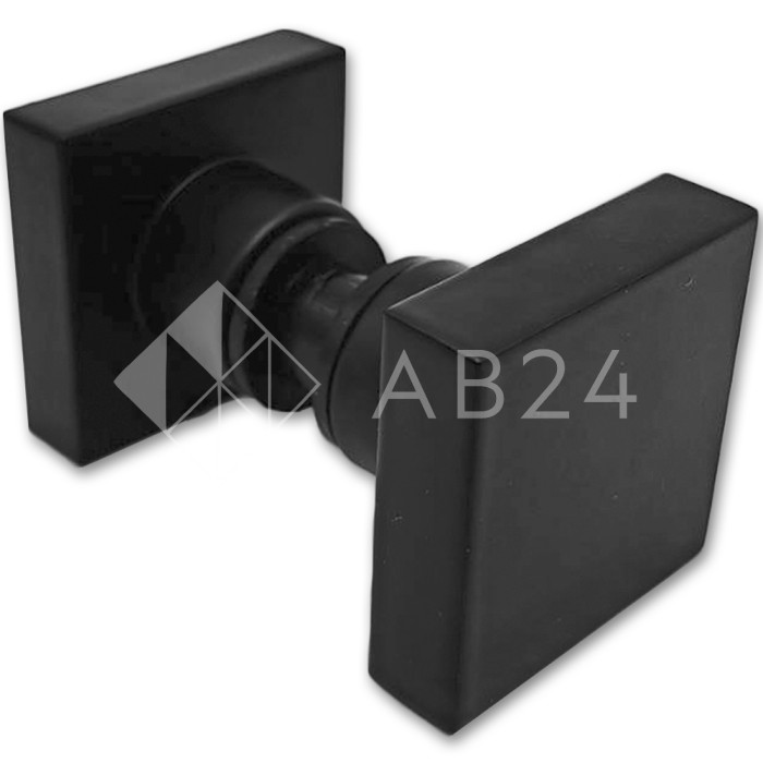 Ручка кноб FDR-30 квадратная, алюминий/черный