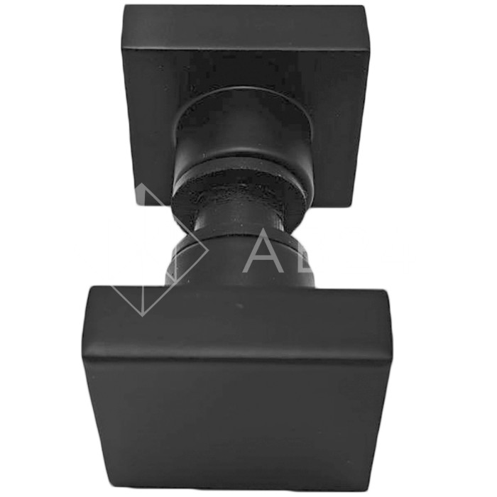 Ручка кноб FDR-30 квадратная, алюминий/черный