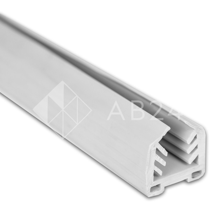 Уплотнитель FOP-202.10 в поручень 40х40 с пазом 24х24 под стекло 10 мм, 1 м, серый