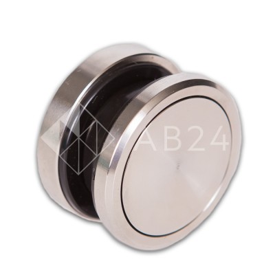 Точечное крепление FKK-29 с крышкой 6 мм без зенковки Ø35 мм для стекла 10 мм, нержавейка/матовый