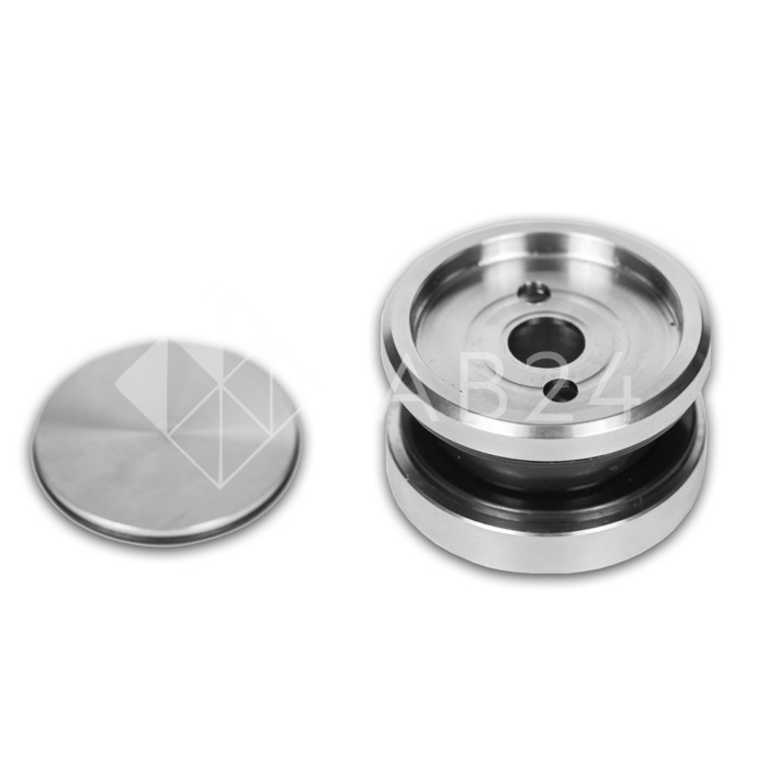 Точечное крепление FKK-29 с крышкой 6 мм без зенковки Ø35 мм для стекла 10 мм, нержавейка/матовый