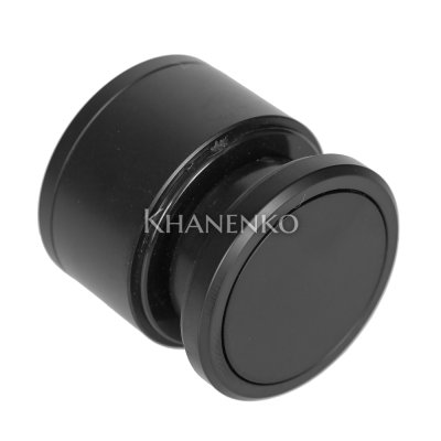 Точечное крепление FKK-27-DEF с дефектом с крышкой 19-26 мм без зенковки Ø35 мм рег.для стекла 10-12 мм, нержавейка/черный