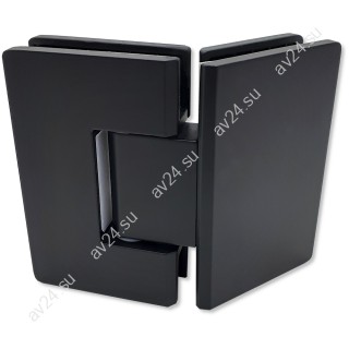 Петля FDP-14-DEF с дефектом Альфа стекло-стекло 135°, нержавейка/черный