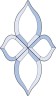 Бевелс AV02 дверной (4 элемента) 180 х 308 мм