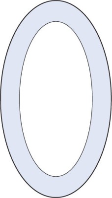 Бевелс AV96 овал 76 х 127 мм