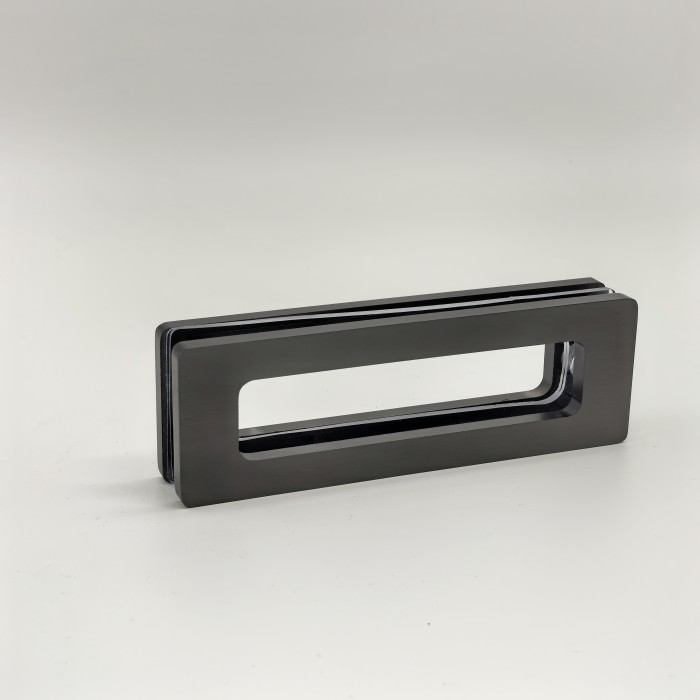 Ручка купе Дриада FDR-112, 155х52 прямоугольная, нержавейка/оружейная сталь