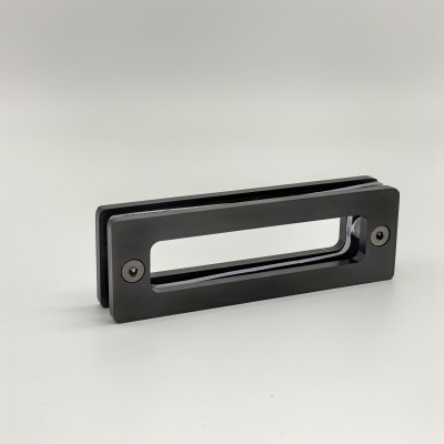 Ручка купе Дриада FDR-112, 155х52 прямоугольная, нержавейка/оружейная сталь